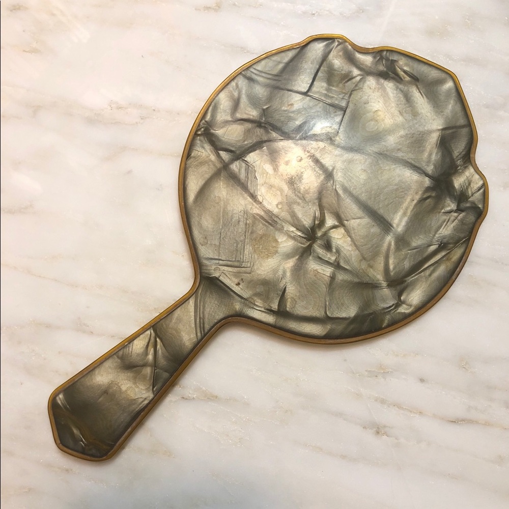 1930s Art Deco Bakelite hand mirror